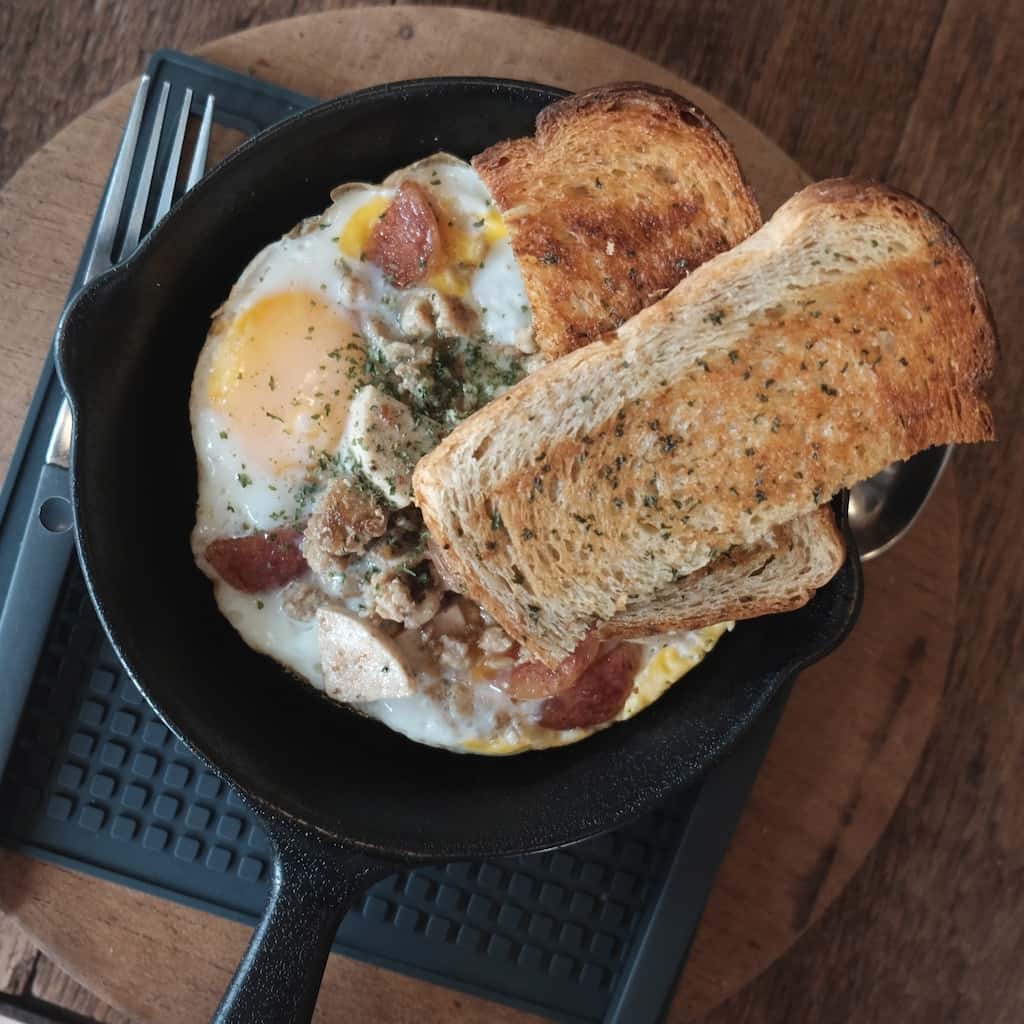 Chicken sausage skillet