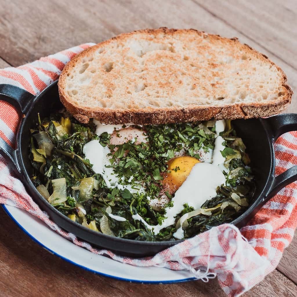 Green gaze skillet
